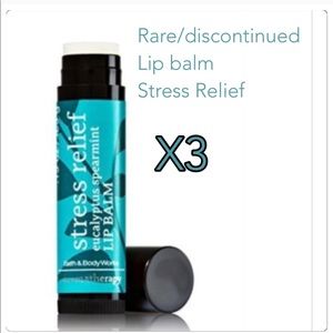 NWT Stress Relief Lip Balm by BBW X3